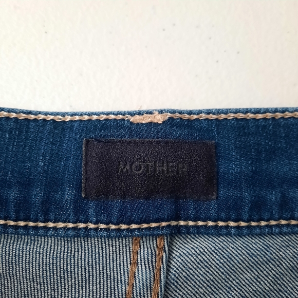 Mother The Tomcat High Rise Button Fly Straight Jeans Snipped in the Bud size 25 - Picture 7 of 16